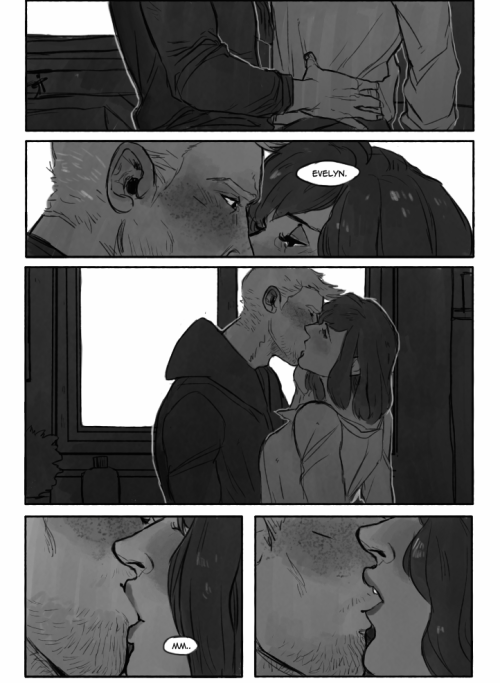 eeveevie:  I commissioned siriusdraws to take the BIG DAMN KISS scene I wrote for The Way You Make Me Feel and adapt it into a comic. Word can’t express how happy and pleased and overall screaming fangirl I am about all this–I hope you enjoy it