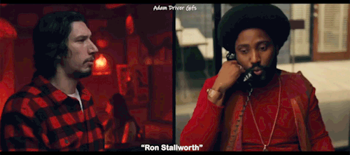 “Ron Stallworth"  Adam Driver as Flip Zimmerman(From BlacKkKlansman Trailer #1) https://y