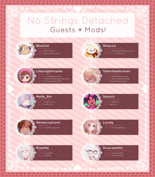 nostringsdetached:✨ Contributor Lineup! ✨Welcome and thank you to all of our talented contributors o