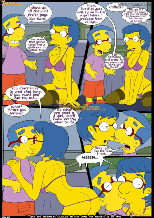 kaneki-art:  Simpsons doujinshi, Old habits 6: Learning with mama part 2/3