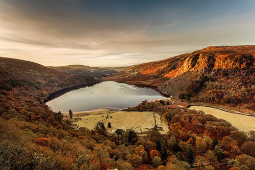 putdownthepotato: Autumn in Lough Tay, Co. Wicklow, Ireland by B. Cullen