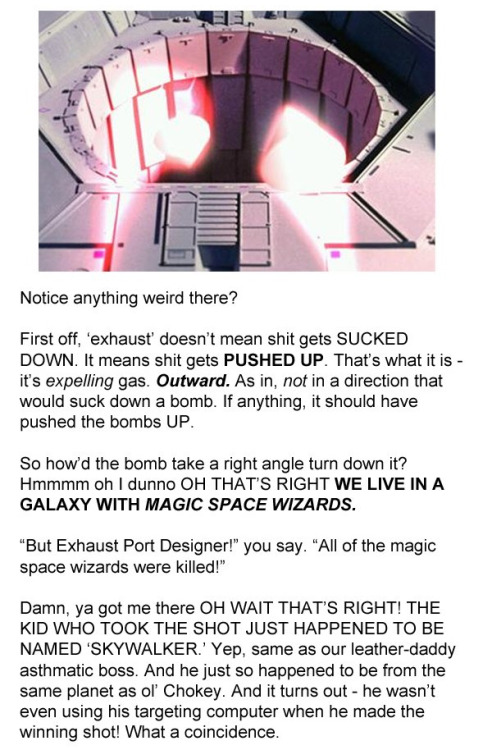 webofstarwars:dorkly:An Open Letter From a Death Star ArchitectReminds me of this conspiracy theory.