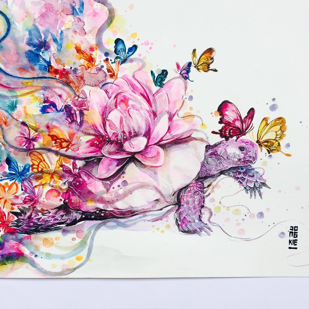 culturenlifestyle:  Mesmerizing Animal Watercolor Portraits by Luqman Reza Indonesia-based