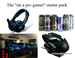 starterspack:  The “im a pro gamer” starter