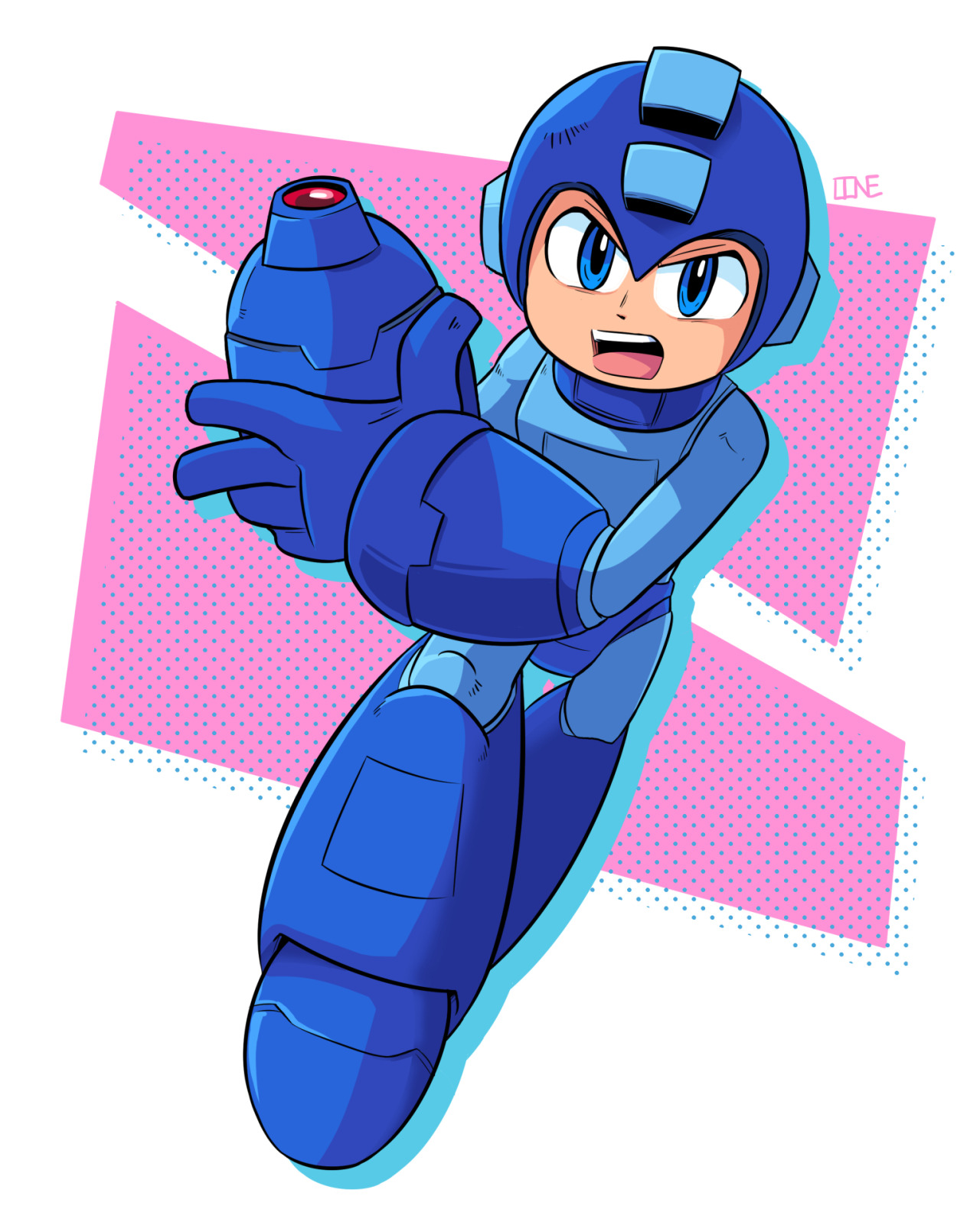 I haven’t drawn him in a while, so here’s a Mega Man for today. :T He’s fighting for everlasting peace up on twitter, too!