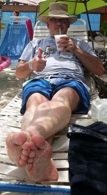 alpha-male-feet: Uncle Phil enjoying island life.