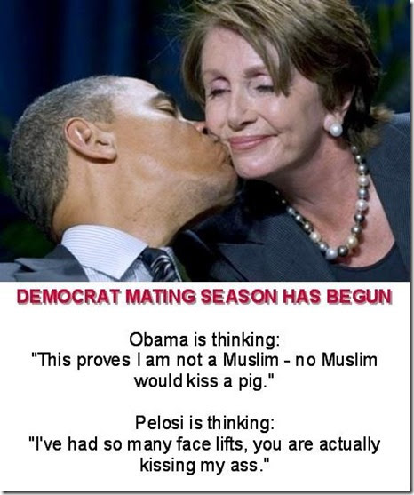 ok i was wrong about obama being a muslim but i was right that pelosi is all ass