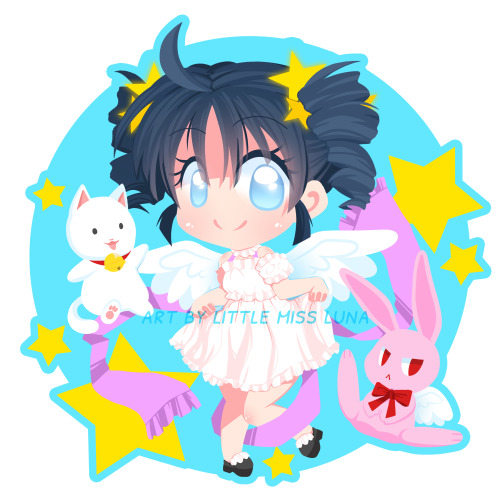 artbylittlemissluna:Mitsuki design for a sticker!