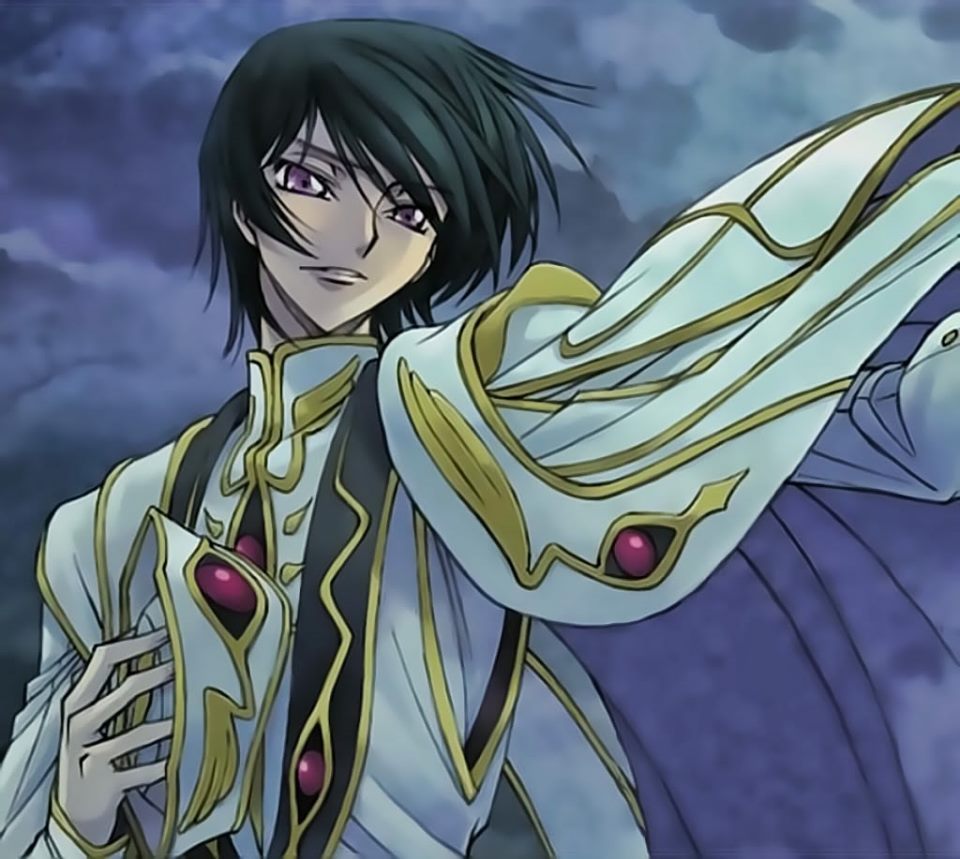 Look how handsome he is. He doesn't need a geass to make you kneel