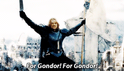 Porn lotrdaily:  Boromir’s battle speech in photos