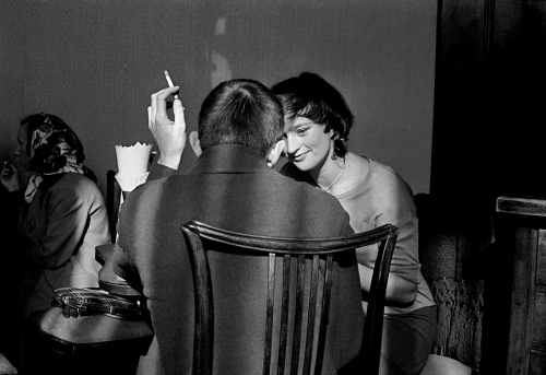 kafkasapartment:Warsaw, couple in a cafe (1963). Frank Horvat