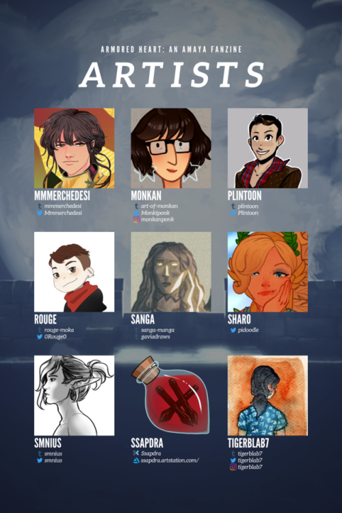 amayazine: ✨WE’RE PLEASED TO ANNOUNCE THE CONTRIBUTORS FOR ARMORED HEART: AN AMAYA FANZINE✨ AR