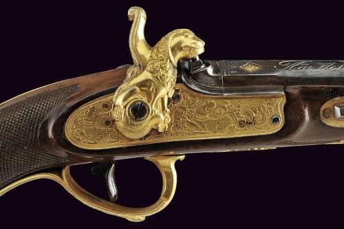 peashooter85: A pair of Spanish made percussion pistols produced in Eibar for the Chinese marke