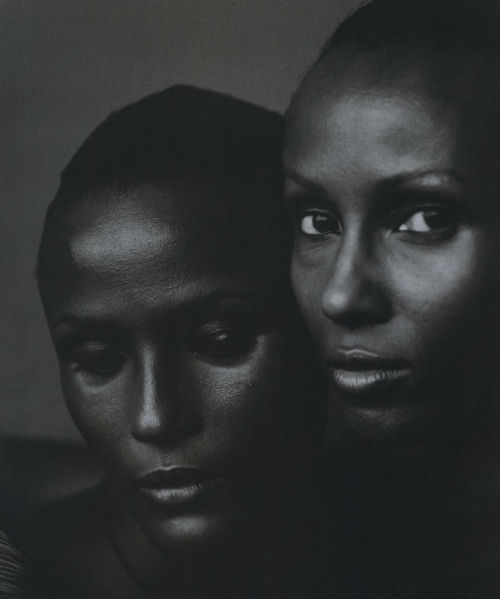 sadesmoothoperator:  waris dirie and iman for vogue june 1998 