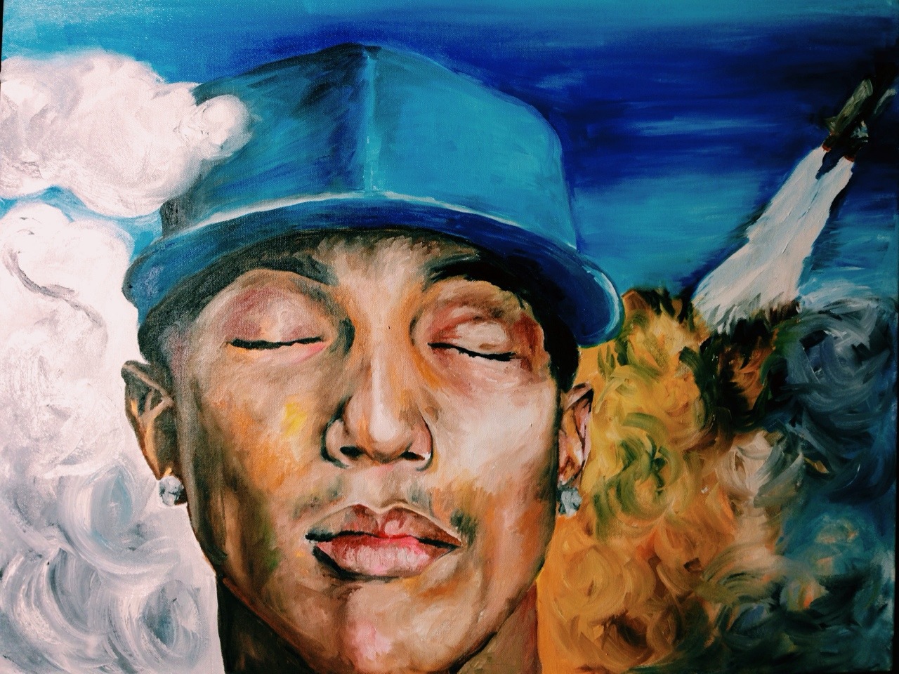 machine-factory:  Oil paintings by Mariella Angela who’s known for her stylized