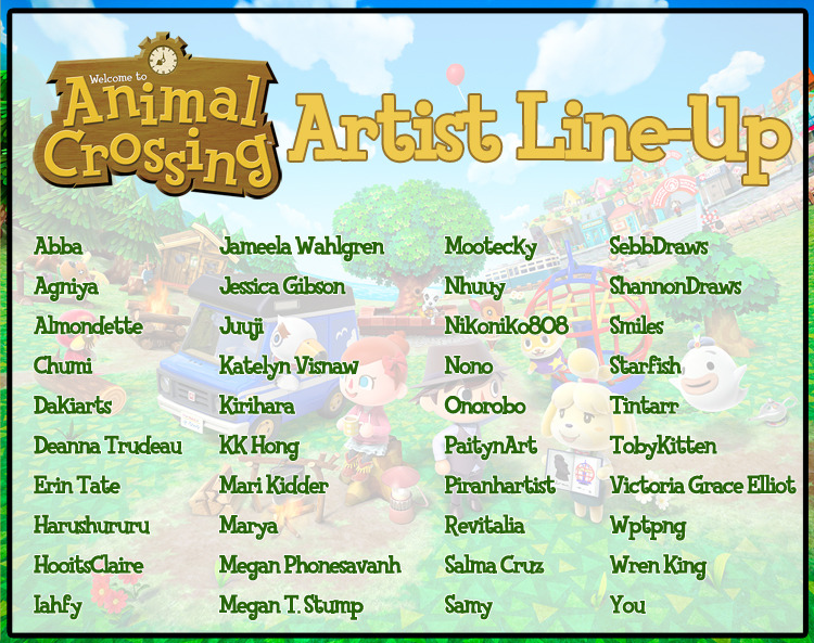 catstealers-zines:    The artist line-up for The Animal Crossing Zine is officially