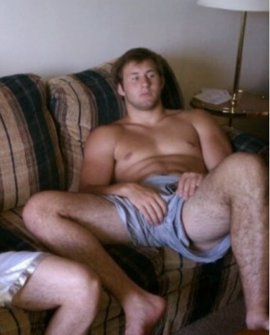 menslegswideopen: menzmen: My son’s buddy making himself at home on my couch. Follow me @ http