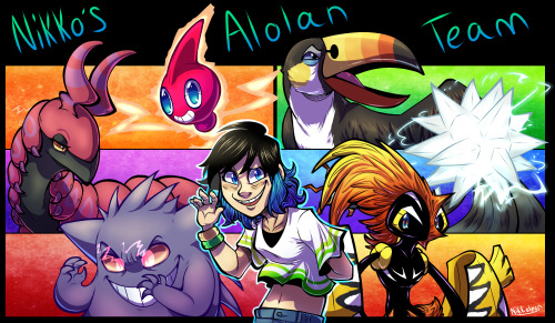 Nikko’s Alolan team is finalized! Super proud of this and here’s all of Nikko’s ba