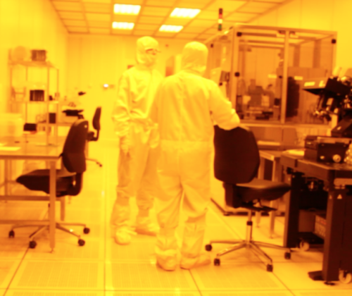 work in progress for a/v installation on nanotechnology, here clean room at INL in Braga