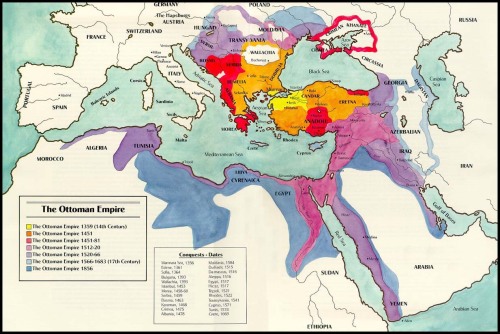 ottoman empire map 1900