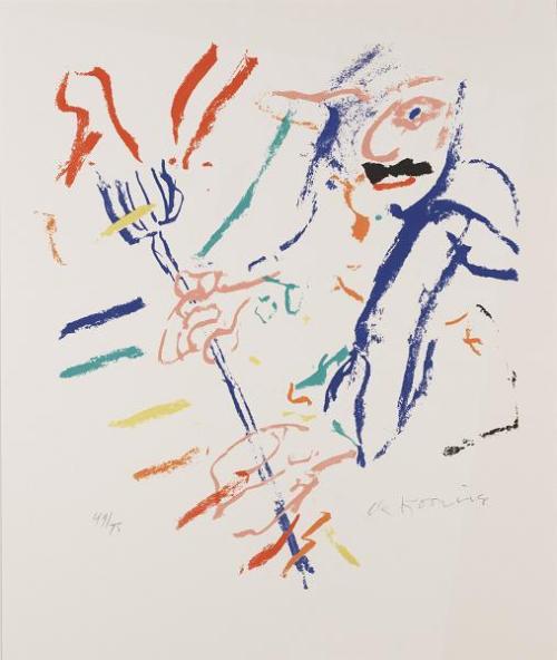 artist-dekooning: Devil at the Keyboard, 1976, Willem de Kooning