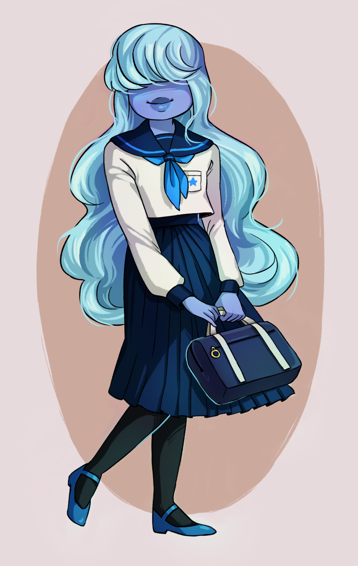 s-opal:  a couple of commissions with ruby and sapphire from the school AU(thanks