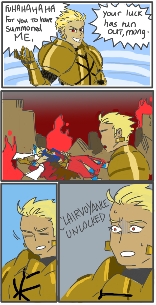 Gilgamesh To Gilgamesh: Look At Me. Do Not Blow This For Us!