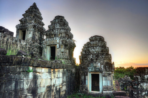 Sunset at Angkor, Cambodia