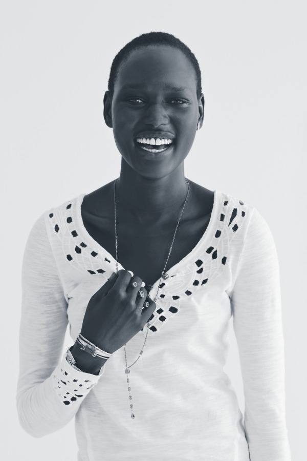 the-black-beauty:  allbeautifulblackgirls:  Ajak Deng  Follow here for more Black