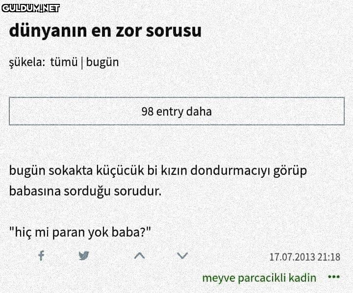 dünyanın en zor sorusu...