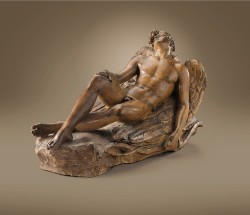 ce-sac-contient: Joseph Chinard (1756-1813) - Eros endormi, ca 1798-1813 Terrecuite patinée (69 x 68 x 30 cm) 
