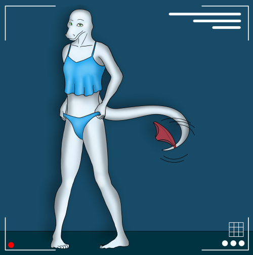 You had to muffle your gasp as you caught a glimpse of what was on Paka’s tablet that had him so transfixed and giving a smile, seeing his mate, Uri, doing a live striptease on videofeed. On the feed, she danced about in her panties, smirking back. You’re
