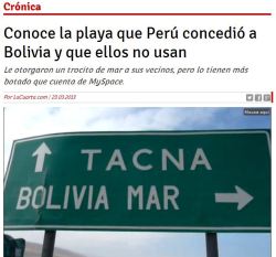 jaidefinichon:  bolivianos de mierda tienen mar y no lo usan FUENTE
