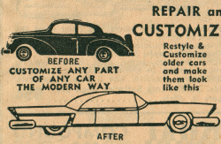 newhousebooks:  Customize ANY part of ANY car the MODERN WAY! From the Warshawsky Automotive Accessories Catalog 1956 