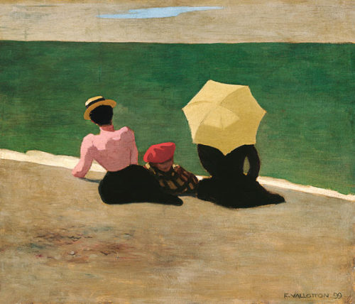 labellefilleart: Felix Vallotton - On the beach