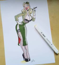 Sarahconhache:#Pinup #Copic #Touchfive #Finecolour