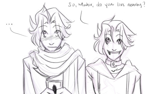 wizqevelynart:Part 5: in which we learn Mahir’s name and a little of backstory and Yami blushes even