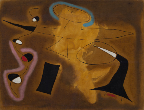 guggenheim-art: The Flight of a Bird over the Plain III by Joan Miró, 1939, Guggenheim Museum Solomo