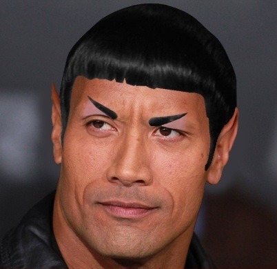 chainsawsandbattleaxes:  laughhard:  Dwayne “The Spock” Johnson  DELETE THIS