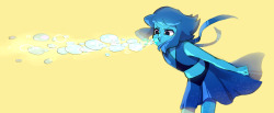 shiki-the-mask:  toripng:Lapis used Bubble Beam!  It’s super effective!