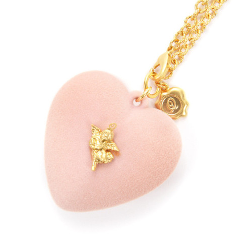 lollipophearts:  Q-pot. x Q-pid. Melty Heart Necklaces Source: Red &amp; Pink