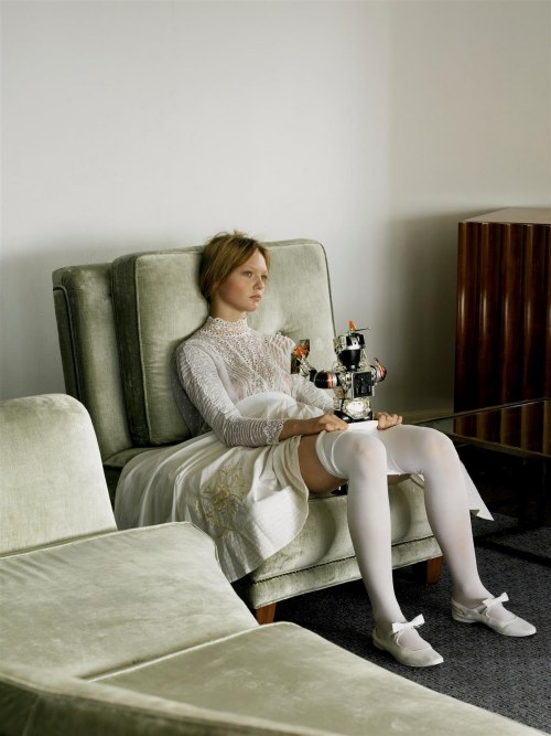 blueblackdream:Steven Meisel, Organized Robots, Vogue Italia, March 2006