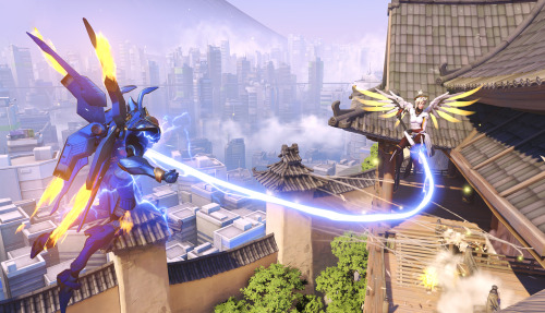 gamefreaksnz:  Blizzard unveils new team-based shooter Overwatch at BlizzCon 2014     At BlizzCon 2014, Blizzard Entertainment unveiled Overwatch, a pick-up-and-play first-person shooter set in a technologically advanced, highly stylized future earth.