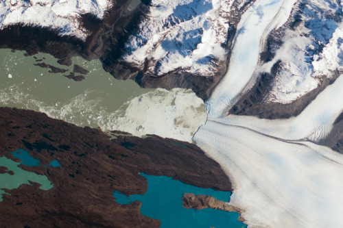 Two Views of the Glaciar Upsala (Upsala Glacier) in Retreat, Lago Argentino, Santa Cruz, Patagonia, 