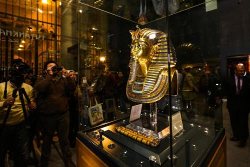The Gold Mask of Tutankhamun. Egyptian Museum, Cairo.