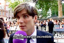controlyourface: An Oscars 2014 post: Cillian Murphy crushes on costar Leonardo DiCaprio at the prem