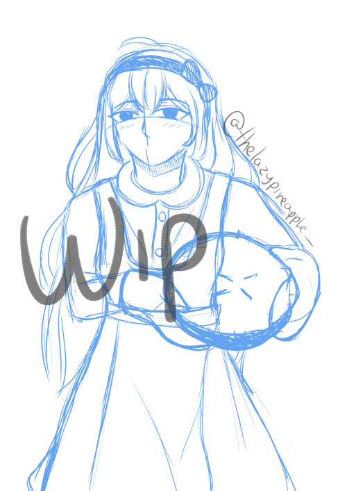 Work in progress of Poppy, another villager on my island. She’s probably one of my favorites. I love