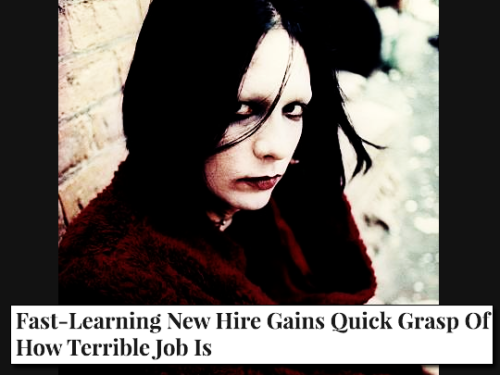 Marilyn Manson members + The Onion headlinespart IX