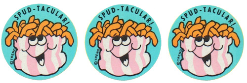 Stinky Stickers (also known as Scratch ‘n Sniff) sold by Trend Enterprises, c. 1970s and ‘80s.