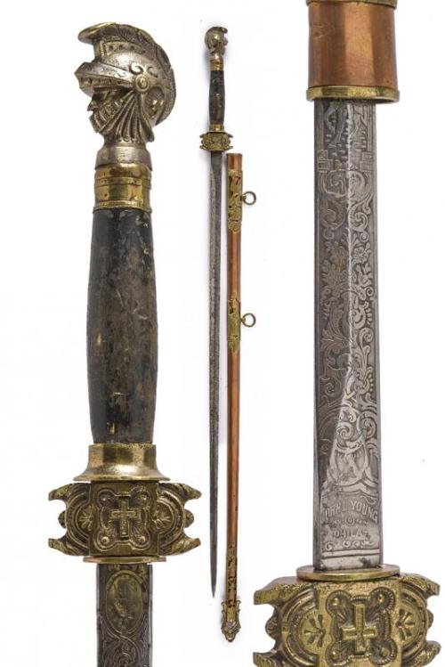 Confraternity sword of the Tancred Commandery, United States, circa 1900.from Czerny’s International